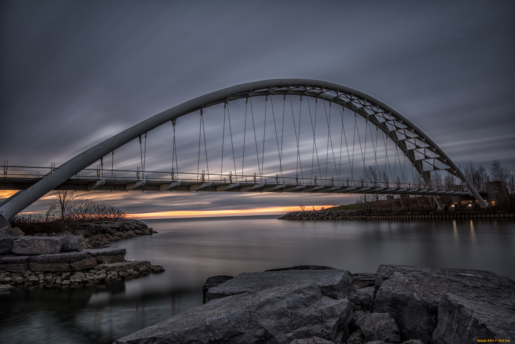 humber bay bridge,  sunrise, , - , , 
